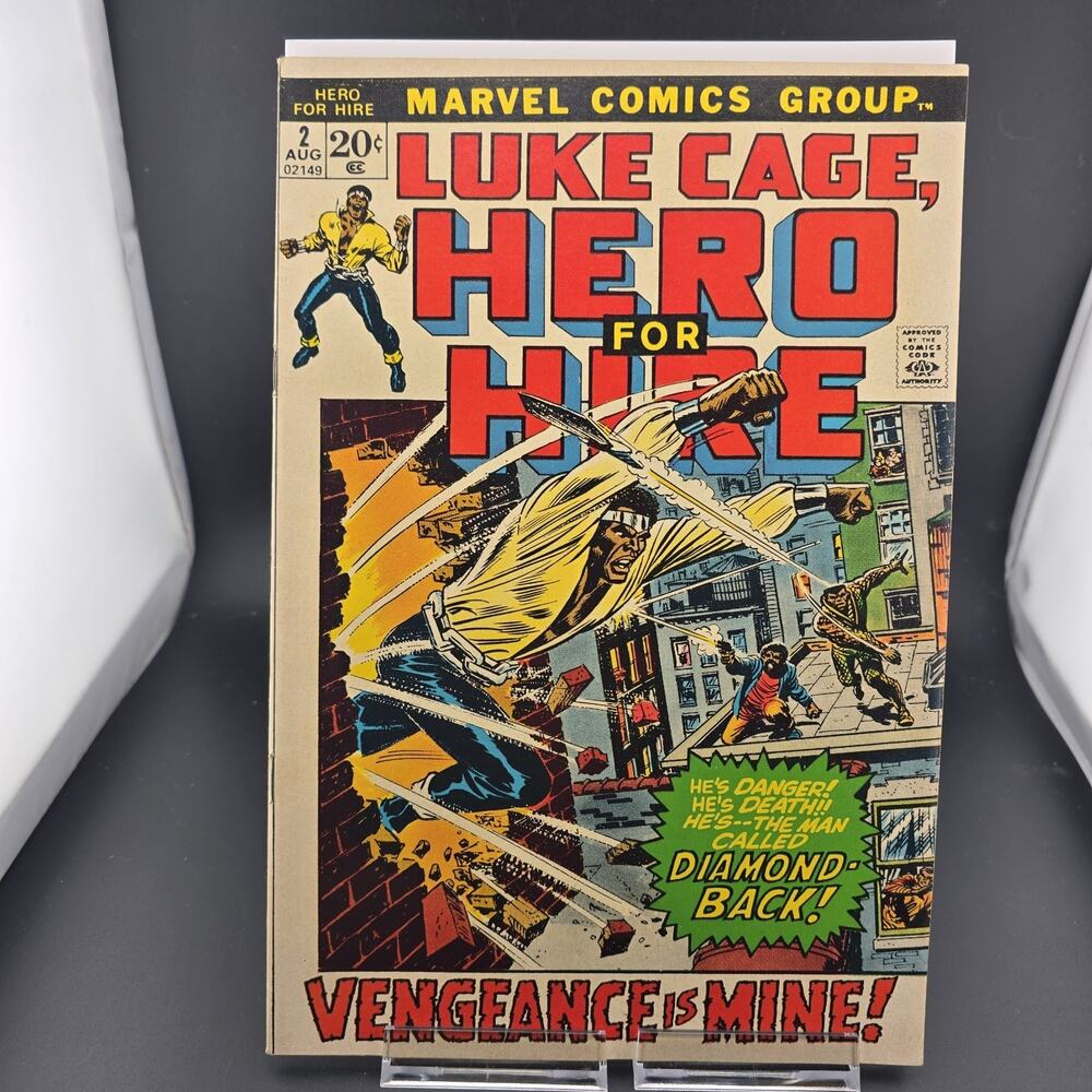 Luke Cage Hero For Hire 2 Marvel 1972 Key 1st Claire Temple VG/FN